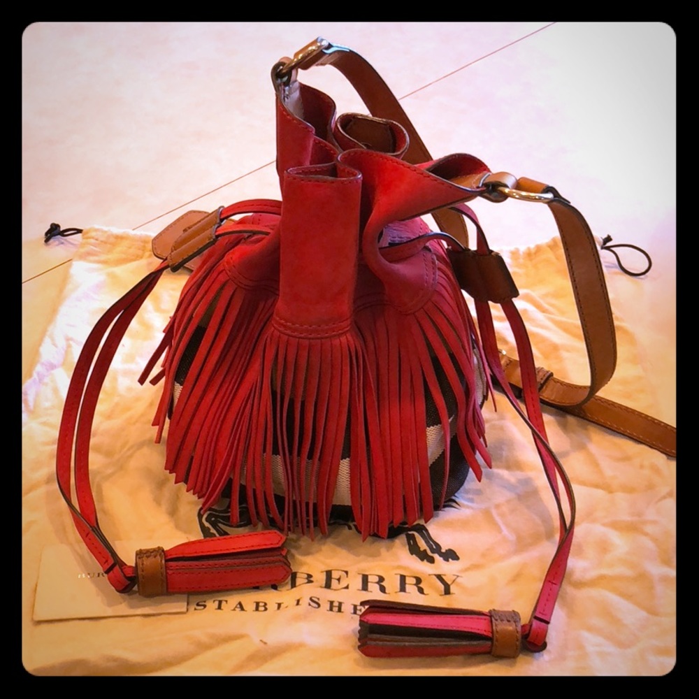 Burberry Small Belgrove Fringed Cross Body Bag